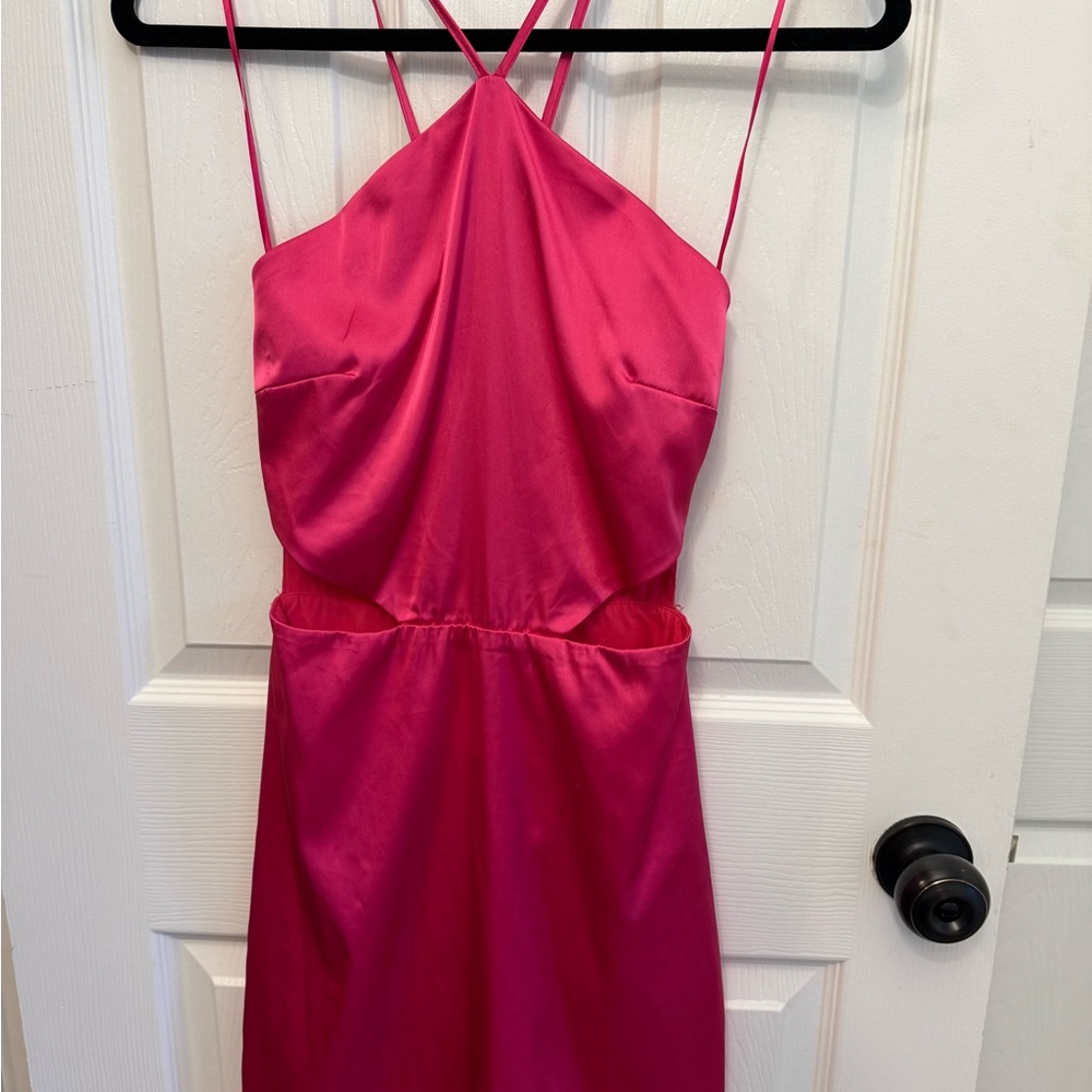 Vibrant Pink Strappy Dress